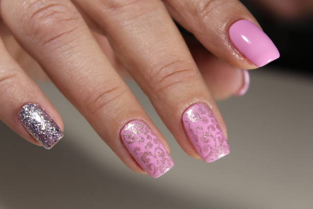 istock Christmas Nail art manicure 874587676