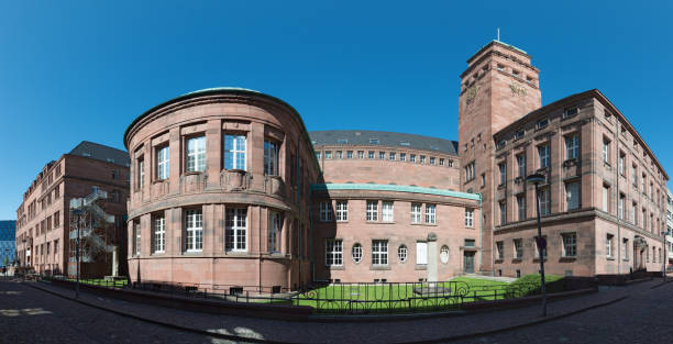 Building of Freiburg University stock photo