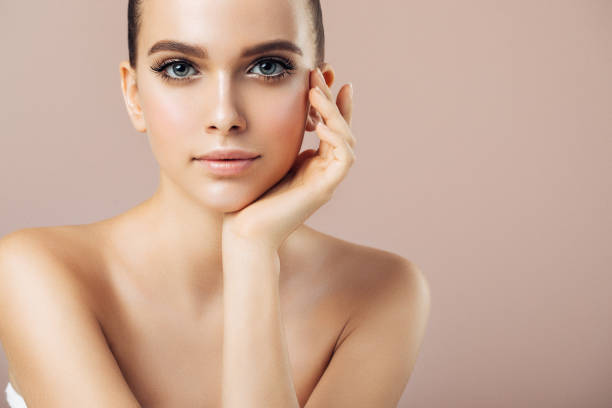 istock Beautiful woman with make-up 874603036