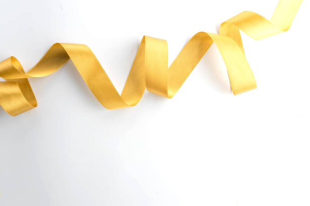 istock gold bow ribbon satin texture isolated on white background 874619710