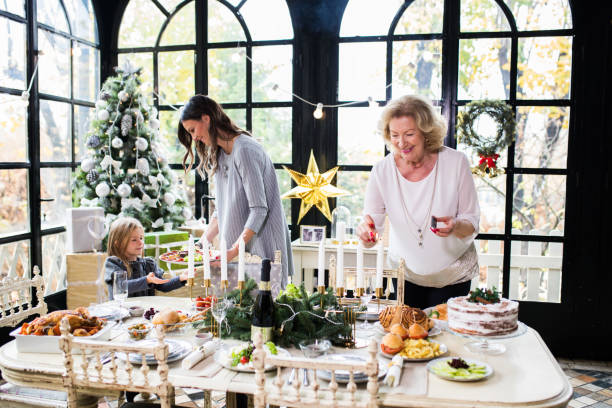 istock Family enjoying preparing Christmas 874625880