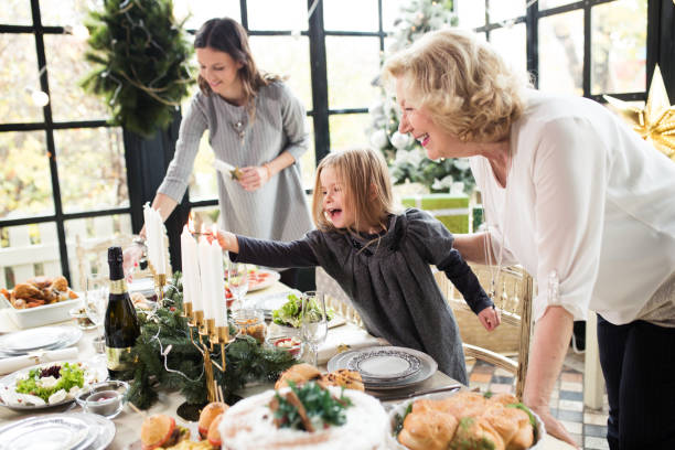 istock Family enjoying preparing Christmas 874626320