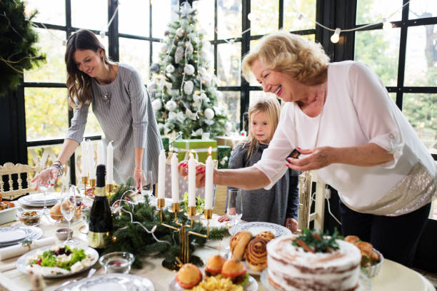 istock Family enjoying preparing Christmas 874626500