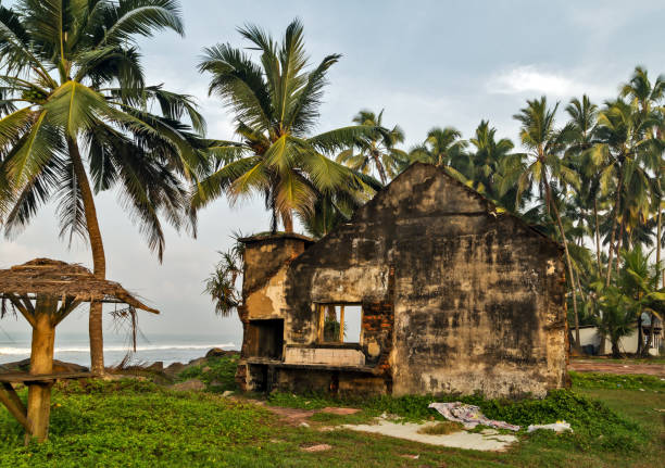 istock Palm Beach. ruins old house after hurricane 874636490