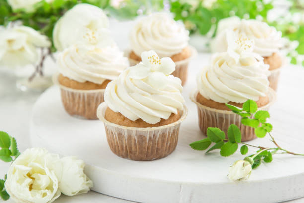 istock delicious vanilla cupcakes with cream cheese frosting 874641172