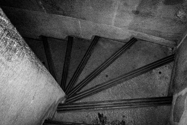 istock Down the stairs in the dark. 874651556