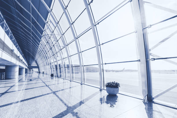 Airport departure hall