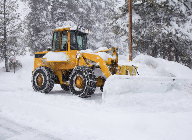 istock Snow removal vehicle removing snow. 874656584