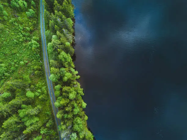 Photo of aerial nature background