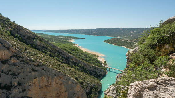 istock The Gorges du Verdon, Beautiful turquoise lake 874666594