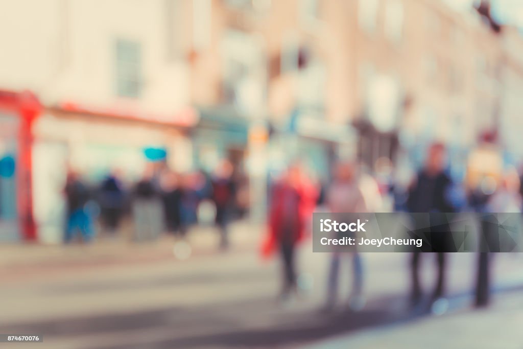 arrière-plan flou de Crowded street, Cambridge, Royaume-Uni - Photo de Personne secondaire libre de droits