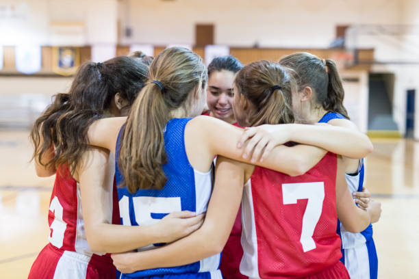 istock Girls high school basketball team 874682842