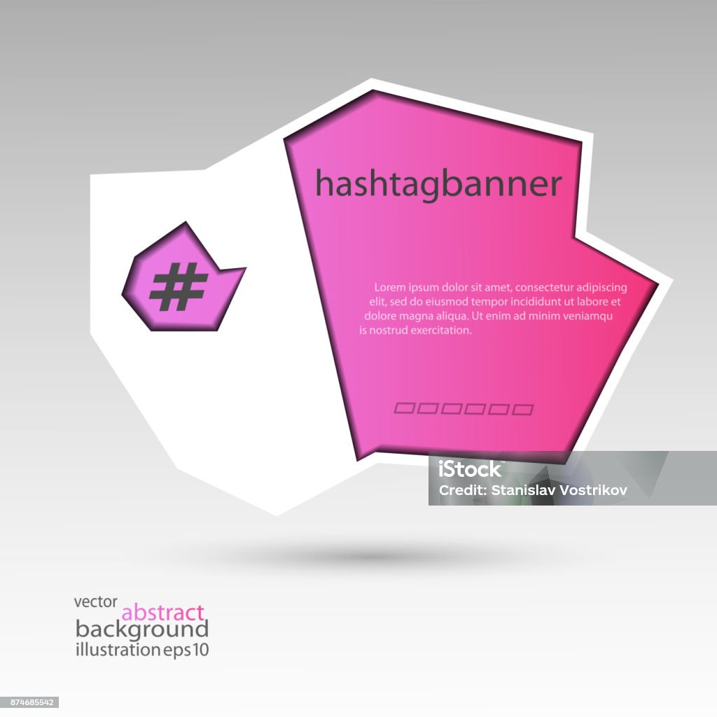 Hashtags Background Red Hashtag Banner Abstract For Background Redviolet And White Vector Stock ...
