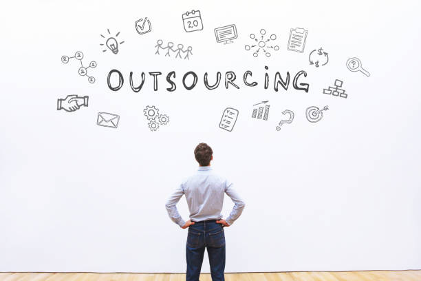 outsourcing concept outsourcing business concept outsourcing stock pictures, royalty-free photos & images