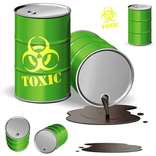 Vector illustration of Toxic Drum