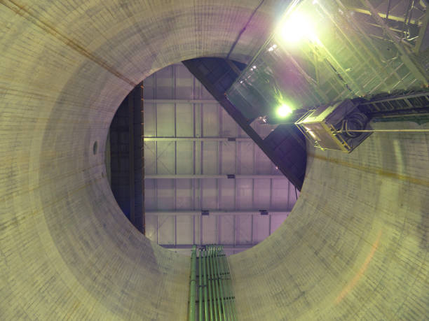 istock View of big vertical shaft from the bottom 874707276