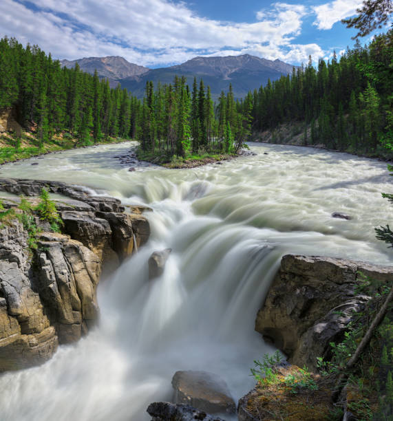 istock Sunwapta falls in Jasper National Park 874714562