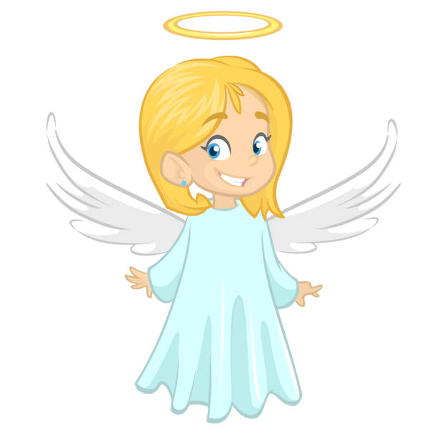260+ Baby Girl Angel Drawing Stock Illustrations, Royalty-Free Vector ...