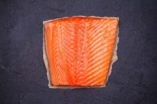 istock Fresh raw salmon fillet 874723082
