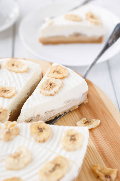 istock Delicious banana cake on table 874723868