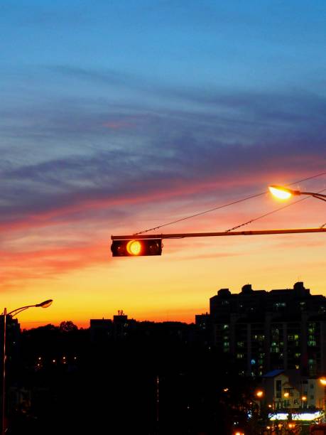 istock Traffic light of city 874724722