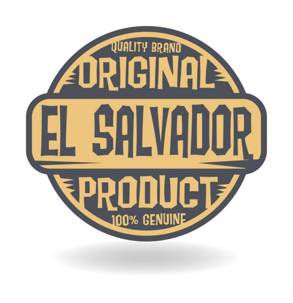 Abstract stamp with text Original Product of El Salvador Abstract stamp with text Original Product of El Salvador, vector illustration el salvador landmarks stock illustrations