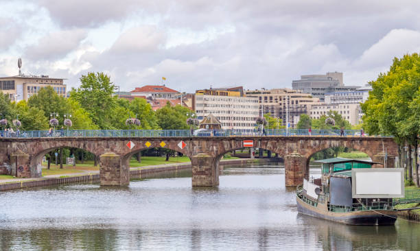 city view of Saarbruecken, the capital city of the Saarland in Germany