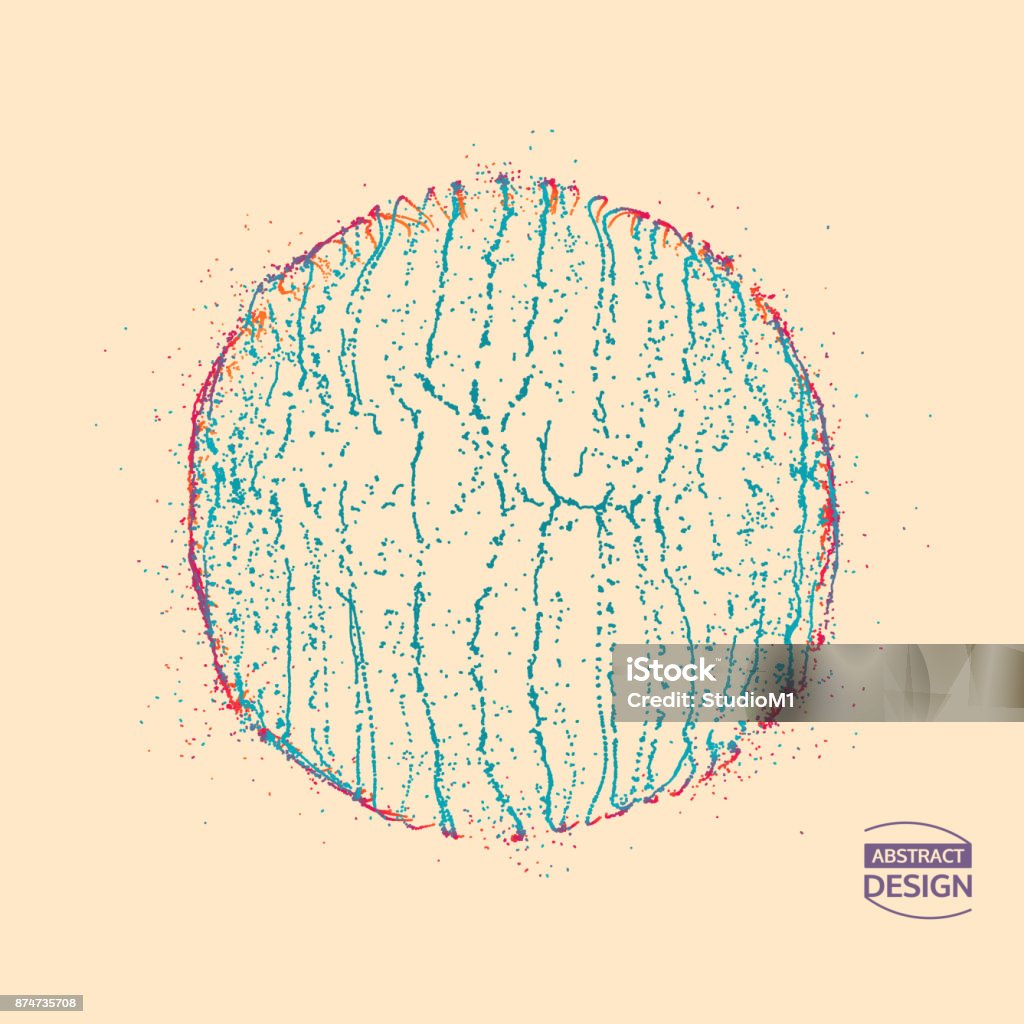 Small Particle Array Basic Array With Dynamic Particles Of Small Particles In Circle Modern ...