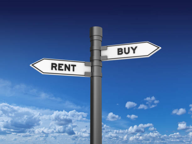 istock Rent Buy Directional Sign 874753246