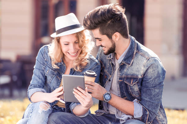 istock Happy young couple in love 874772168