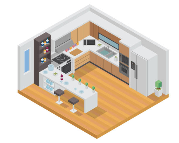 Pantry Isometric 50+ Luxury Kitchen Pantry Stock Illustrations, Royalty-Free Vector ...
