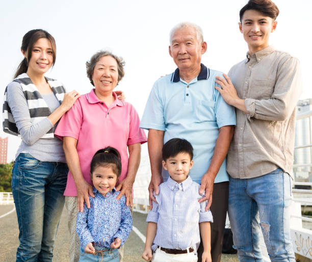 istock three generations family standing together outdoors 874787330