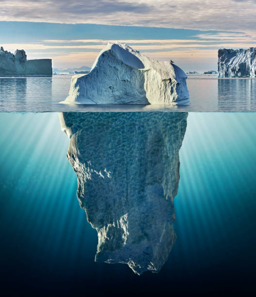 istock iceberg with above and underwater view 874800048