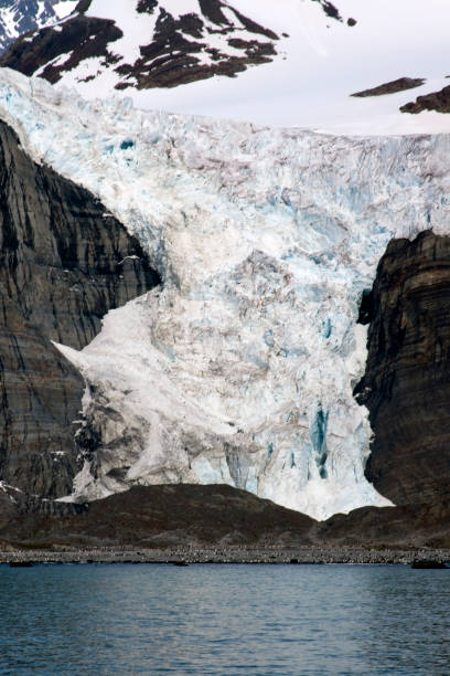 istock view of glacier with penguin colony at base 874810244