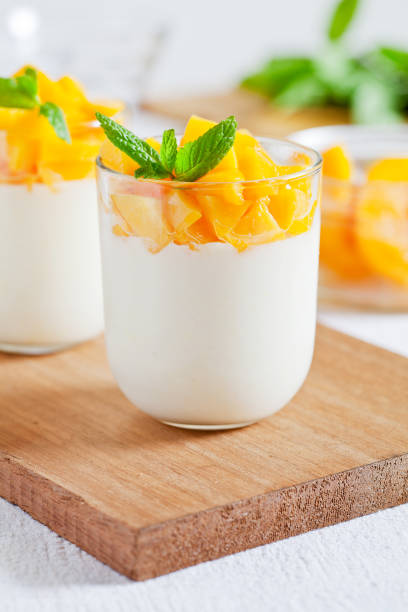 istock Homemade Yogurt With Poached Mango 874811354