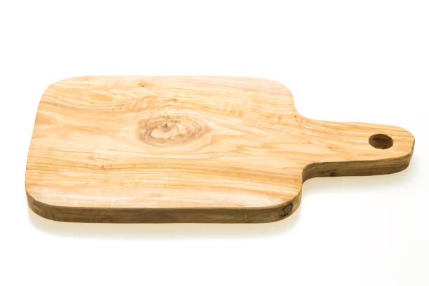 istock Brown wooden cutting board 874818634
