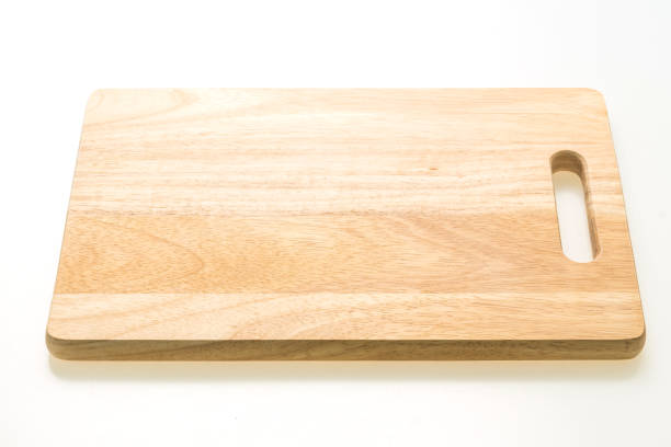 istock Brown wooden cutting board 874818956
