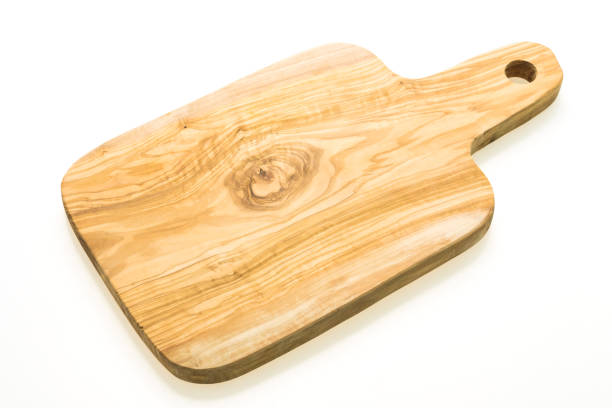 istock Brown wooden cutting board 874819578