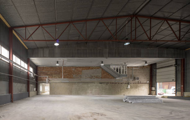 istock Hangar for storage. Industrial warehouse. 874841424