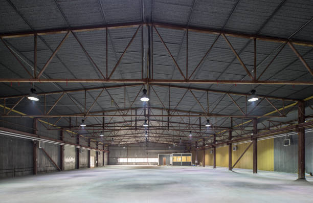 istock Hangar for storage. Industrial warehouse. 874843718
