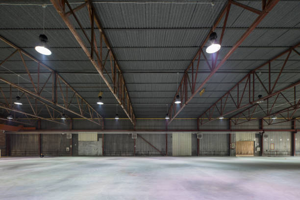 istock Hangar for storage. Industrial warehouse. 874843762