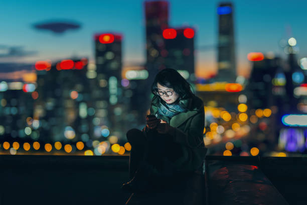Social Connecting in Urban city at Night