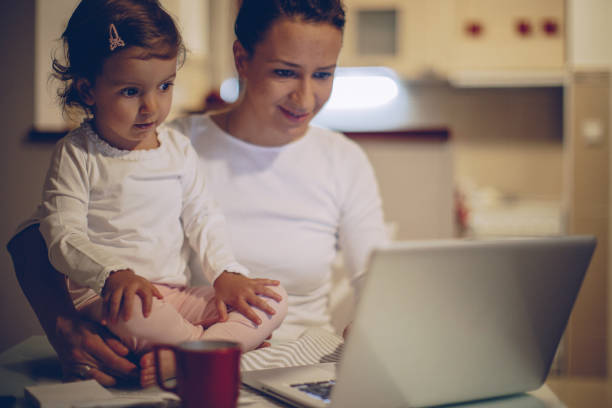 istock Watching cartoons on laptop 874868510