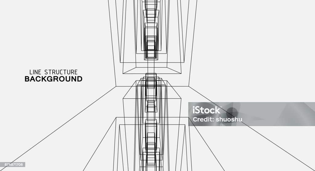 Line In Structures Line Structure Background Stock Illustration - Download Image Now ...