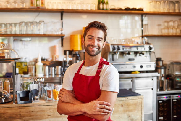 istock I'm always in a good mood at my cafe 874873650