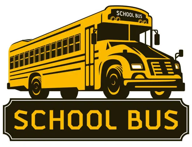 Vector illustration of School Bus Clip Art