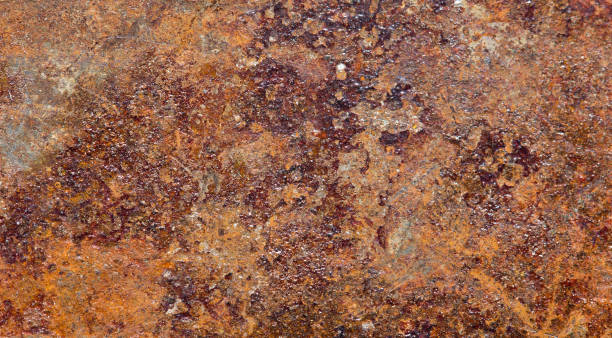 istock Grunge texture of old rusty metal with scratches and cracks 874892630