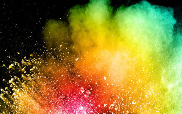 istock abstract color powder explosion on  black background 874895406