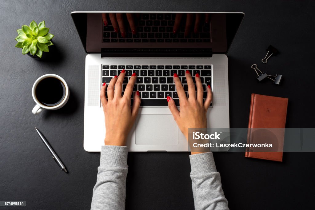 Business woman working in office Office Stock Photo