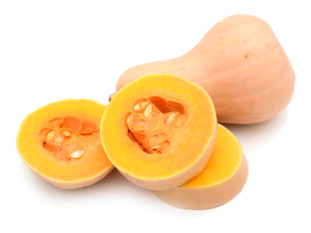 istock Slice butternut isolated on the white background 874899750